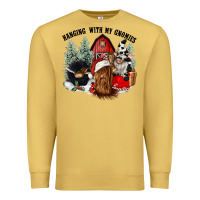 Antique Gold hanging with my gnomies Premium Sweatshirt - CowGirlArtShop