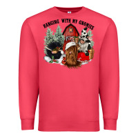 Cardinal hanging with my gnomies Premium Sweatshirt - CowGirlArtShop