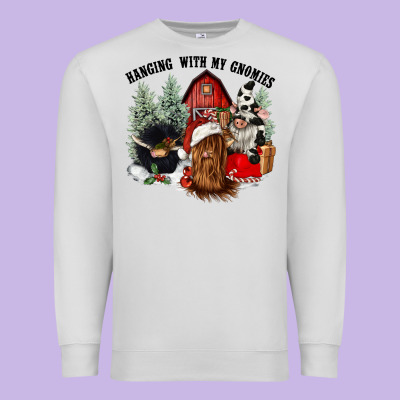 Hanging With My Gnomies Premium Sweatshirt Designed By Cowgirlartshop