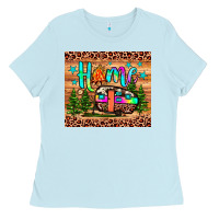 Baby Blue home Ladies Tee - JahusDesignShop
