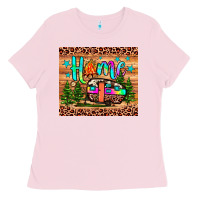 Bubblegum Pink home Ladies Tee - JahusDesignShop