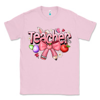 Bubblegum Pink easter teacher Classic Tee - CowhideDigitalArt
