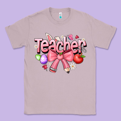 Easter Teacher Classic Tee Designed By Cowhidedigitalart