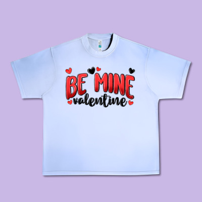 Be Mine Valentine Urban Heavy Tee Designed By Maliassmallbusiness