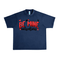 Navy be mine valentine Urban Heavy Tee - MaliasSmallBusiness