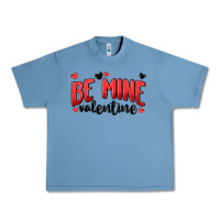 Pebble Blue be mine valentine Urban Heavy Tee - MaliasSmallBusiness
