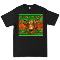 Black st patricks day long haired cow Premium Tee - Jasminsmagicworld