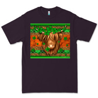 Plum st patricks day long haired cow Premium Tee - Jasminsmagicworld