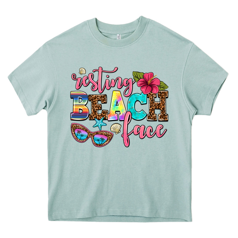 Resting Beach Face Heavy Core Tee by AdoDesignShop | Teevron