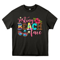 Asphalt resting beach face Heavy Core Tee - AdoDesignShop