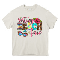 Cream resting beach face Heavy Core Tee - AdoDesignShop