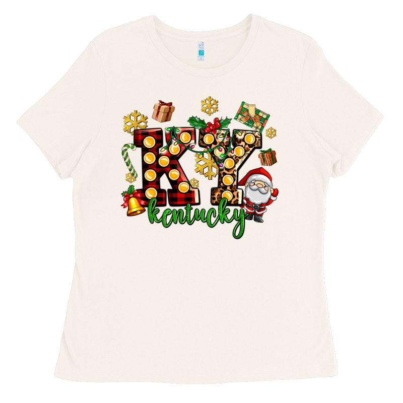 Ky Kentucky Christmas Ladies Tee by AdoDesignShop | Teevron