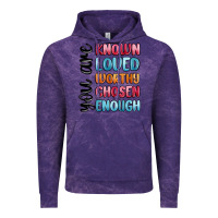 Cloud Purple you are known loved worthy chosen enough Vintage Hoodie - MaliasSmallBusiness