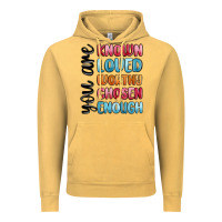 Vintage Mustard you are known loved worthy chosen enough Vintage Hoodie - MaliasSmallBusiness