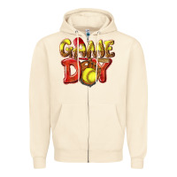 Sandshell Game Day Softball Zipper Hoodie - NancyCooperArtShop