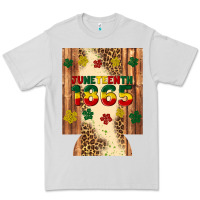 Dove Grey juneteenth 1865 12 oz can cooler (regular) Premium Tee - Artiststas