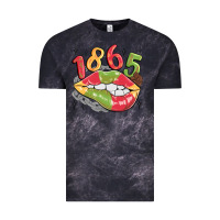 Cloud Black 1865 juneteenth lips Vintage Tee - MaliasSmallBusiness