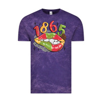 Cloud Purple 1865 juneteenth lips Vintage Tee - MaliasSmallBusiness