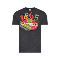 Vintage Black 1865 juneteenth lips Vintage Tee - MaliasSmallBusiness