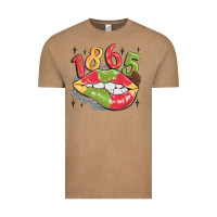 Vintage Coffee 1865 juneteenth lips Vintage Tee - MaliasSmallBusiness