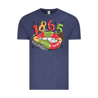 Vintage Denim 1865 juneteenth lips Vintage Tee - MaliasSmallBusiness