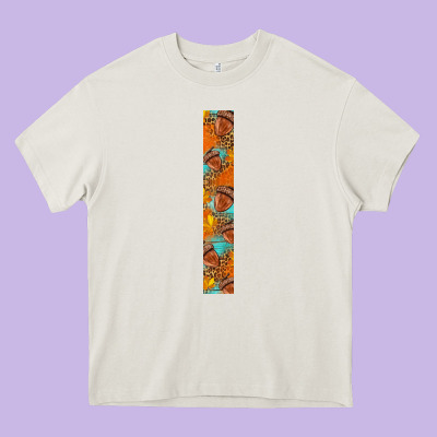 Fall Leaf Heavy Core Tee Designed By Bundleandbundleshop
