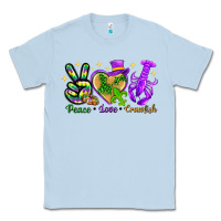 Dusty Blue peace love crawfish Classic Tee - NancyCooperArtShop