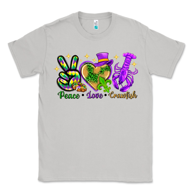 Peace Love Crawfish Classic Tee by NancyCooperArtShop | Teevron