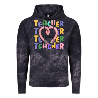 Cloud Black teacher and pencil heart Vintage Hoodie - MaliasSmallBusiness