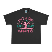 Pigment Black just a girl who loves gymnastics Urban Heavy Tee - MaliasSmallBusiness