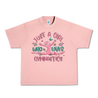 Salmon just a girl who loves gymnastics Urban Heavy Tee - MaliasSmallBusiness