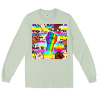Matcha Pride lgbtq hands with cowhide seamless pattern Long Sleeve Tee - BundleAndBundleShop