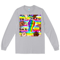 Moon Dust Pride lgbtq hands with cowhide seamless pattern Long Sleeve Tee - BundleAndBundleShop