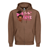 Chestnut it's the self love for me afro woman Zipper Hoodie - texasbilliewilder