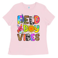 Bubblegum Pink field day vibes Ladies Tee - RanaPortraitStore