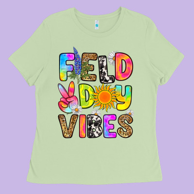 Field Day Vibes Ladies Tee Designed By Ranaportraitstore