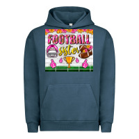 Pigment Midnight Navy football sister tumbler Urban Hoodie - BundleAndBundleShop