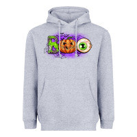 Heather Grey boo Heavyweight Hoodie - CowGirlArtShop