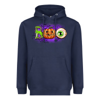 Navy boo Heavyweight Hoodie - CowGirlArtShop