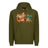Army Green hay fall Premium Hoodie - CowGirlArtShop