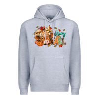 Heather Grey hay fall Premium Hoodie - CowGirlArtShop