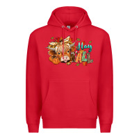 Red hay fall Premium Hoodie - CowGirlArtShop