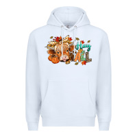White hay fall Premium Hoodie - CowGirlArtShop
