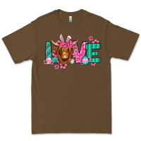 Cacao love easter floral longhaired cow Premium Tee - Jasminsmagicworld