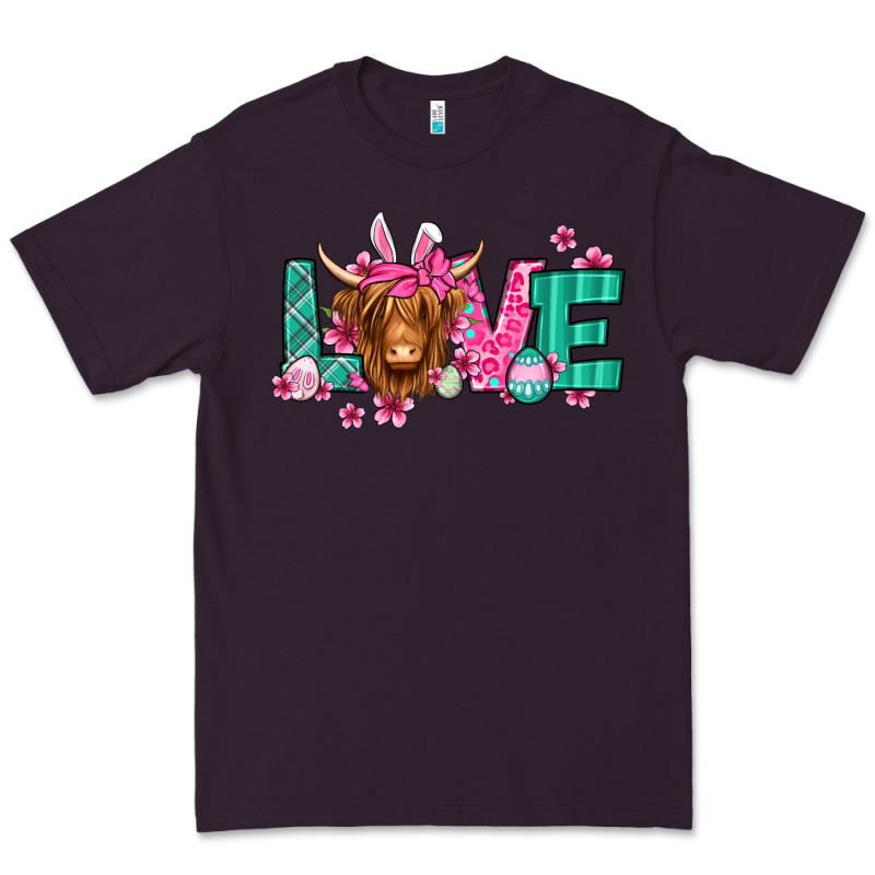 Love Easter Floral Longhaired Cow Premium Tee by Jasminsmagicworld | Teevron