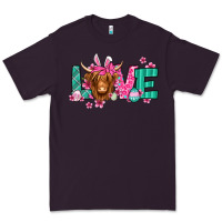Plum love easter floral longhaired cow Premium Tee - Jasminsmagicworld