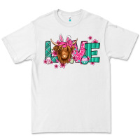 White love easter floral longhaired cow Premium Tee - Jasminsmagicworld