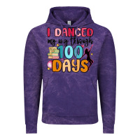 Cloud Purple i danced my way through 100 days Vintage Hoodie - MaliasSmallBusiness