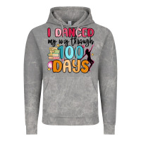 Cloud Rock i danced my way through 100 days Vintage Hoodie - MaliasSmallBusiness