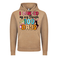 Vintage Coffee i danced my way through 100 days Vintage Hoodie - MaliasSmallBusiness